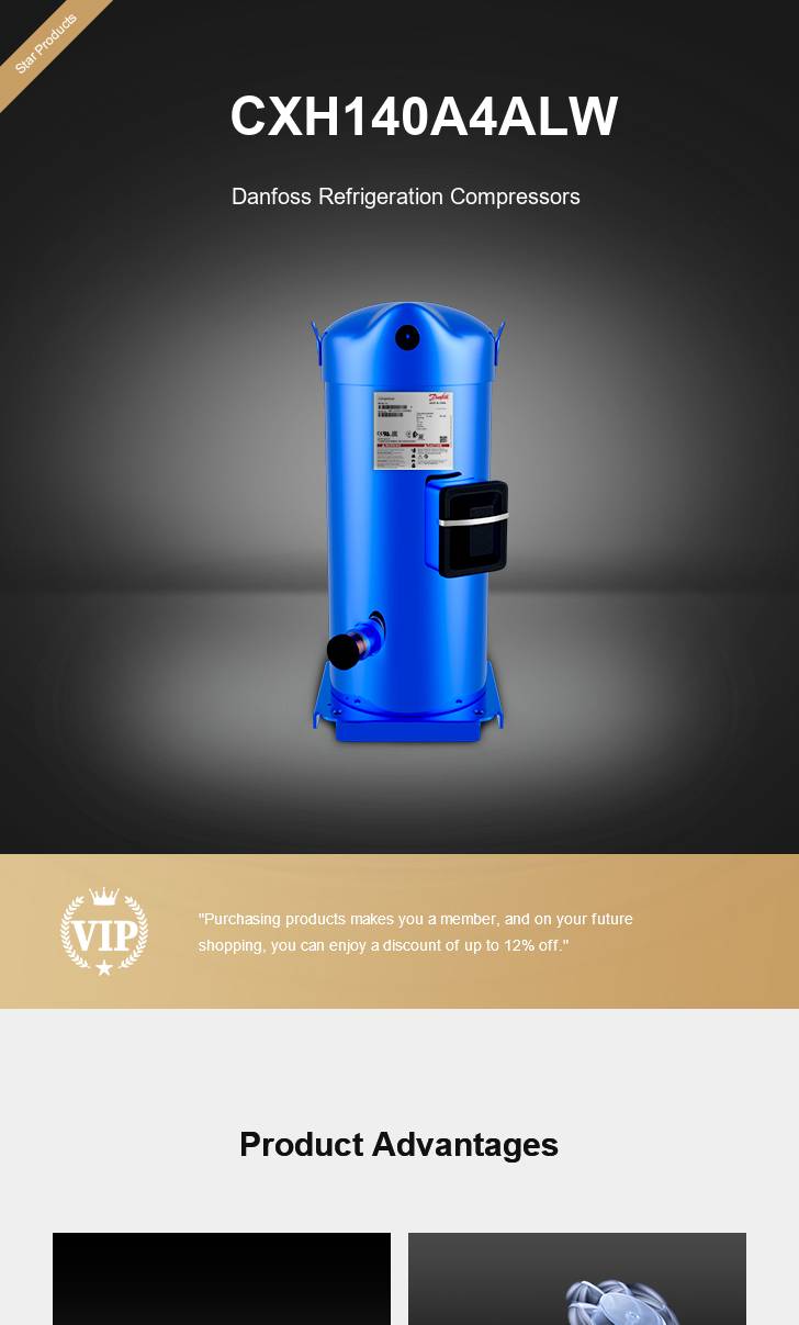 Danfoss Compressor CXH140A4ALW, technical parameters pdf, structure diagram